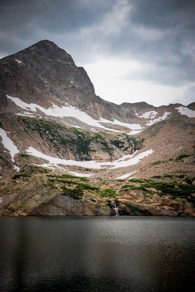 Snowmelt feeding an alpine lake - early season can be excellent as fish wake up hungry from winter