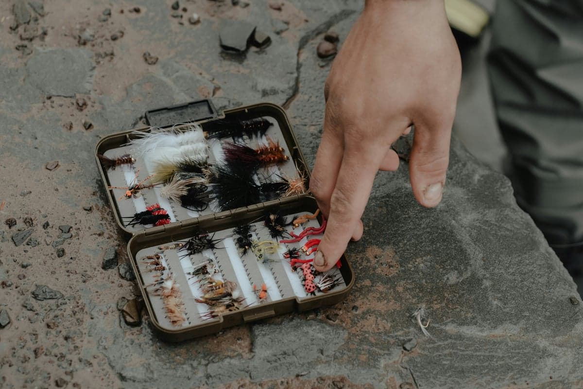 A well-organized fly box covers the spectrum from size 6 stoneflies to size 24 midges. Western hatch diversity demands range.