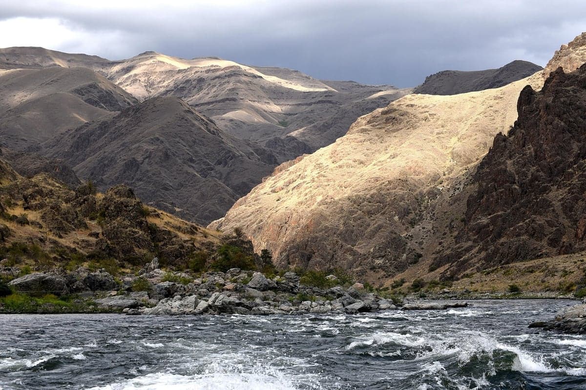 Hells Canyon on the Snake River, the deepest canyon in North America and home to Class III-IV whitewater