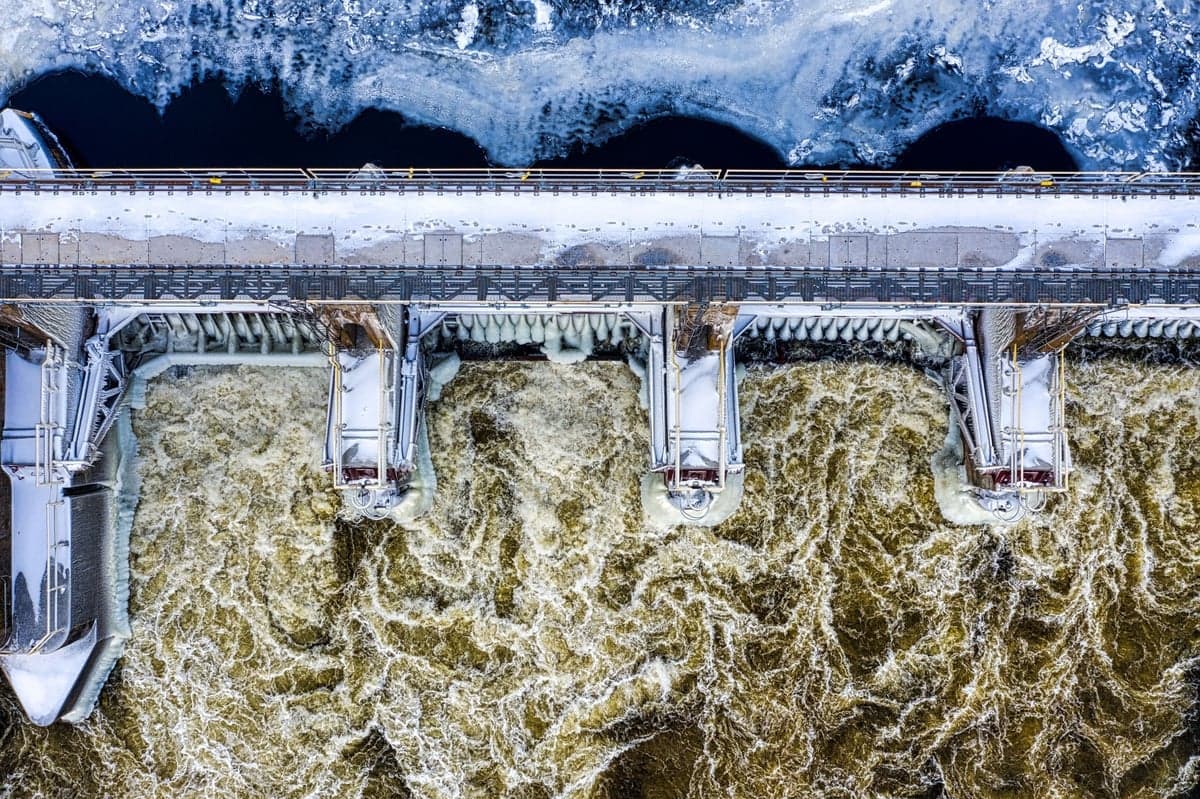 Bottom-release water from a deep reservoir is why some rivers stay open in January and their neighbors go to slush.
