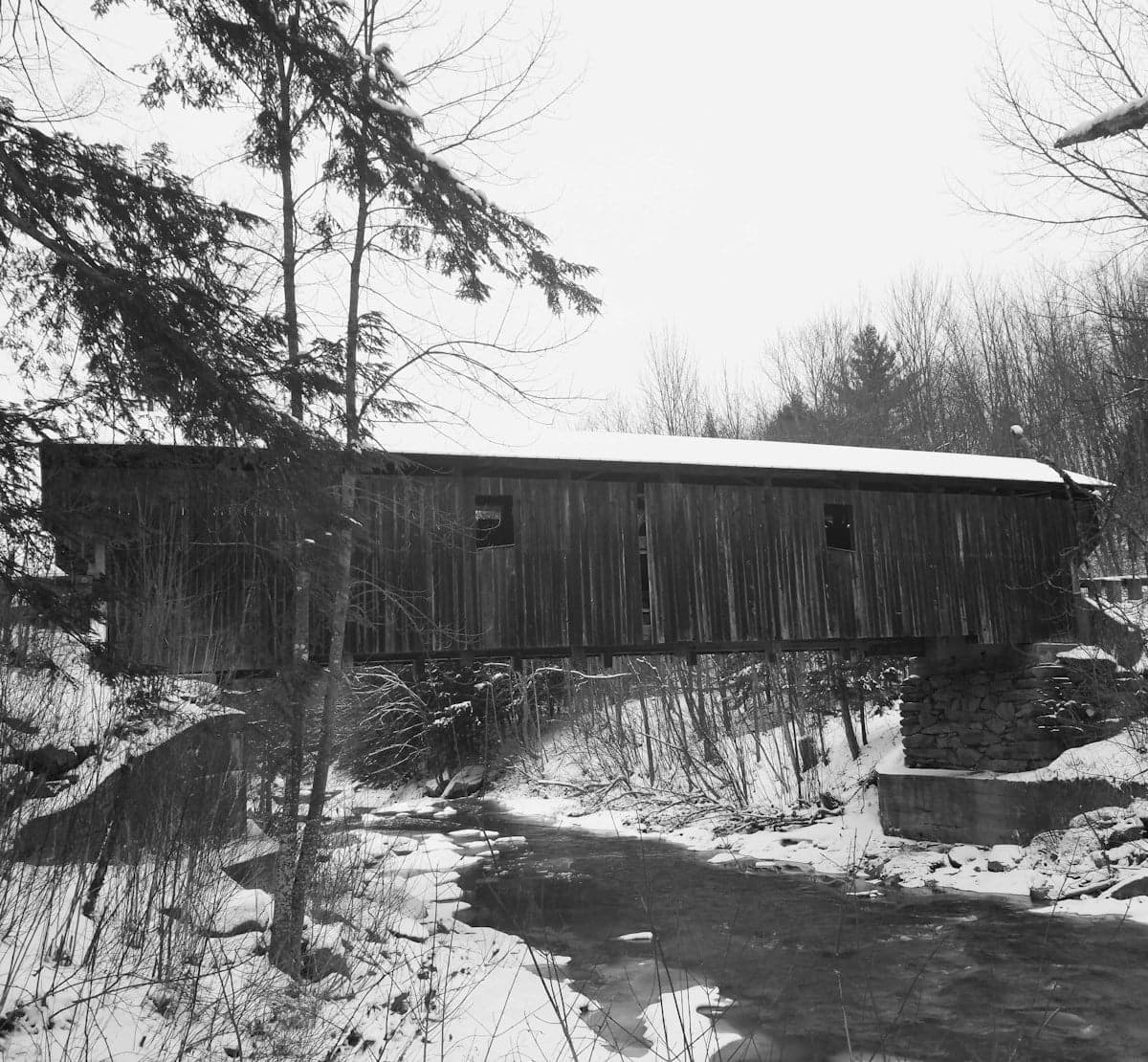 Brewster River Covered Bridge near Burlington - Vermont has more covered bridges per square mile than any other state